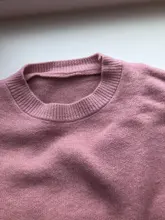 Hirsion-suéter holgado de gran tamaño para mujer, jersey básico de punto elegante, cuello redondo, suave, de Cachemira, para invierno, 2020