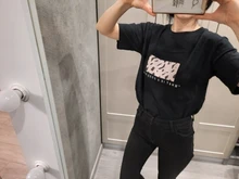 T-Shirt Female Tops Tees Short-Sleeve Cool Harajuku Leopard-Print Hirsionsan O-Neck Spring Summer