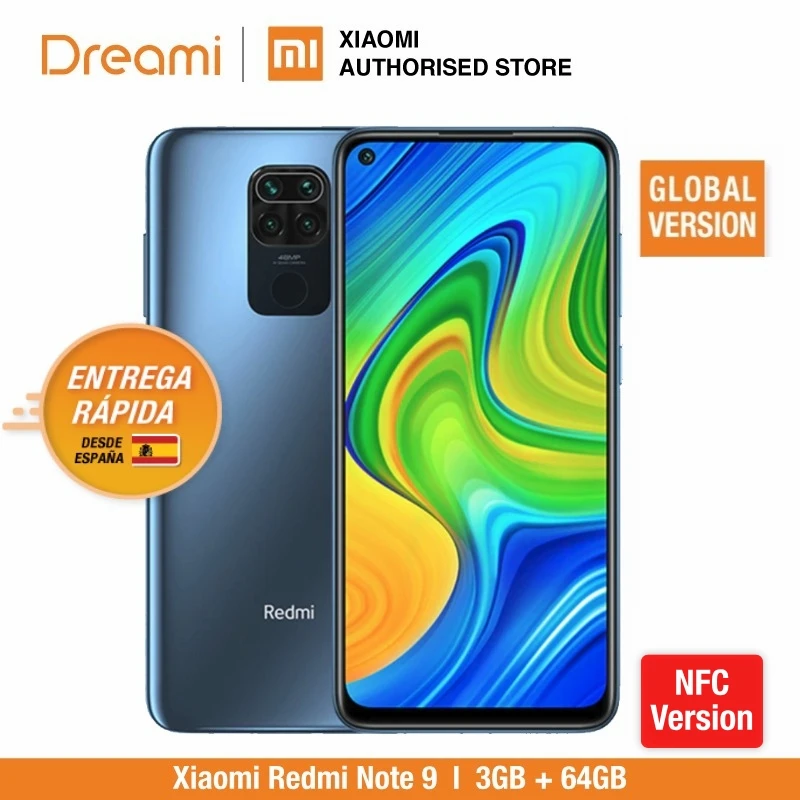 Global Version Xiaomi Redmi Note 9 3GB RAM 64GB ROM (Brand New / Sealed) redminote9, note9, Smartphone mobile Global Version Xiaomi Redmi Note 9 3GB RAM 64GB ROM (Brand New / Sealed) redminote9, note9, Smartphone mobile