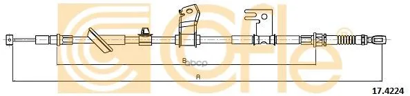 Трос Стояночного Тормоза Прав Задн Honda Jazz(Ii) All(Дисковые Тормоза) 02-08 Cofle арт. 17.4224
