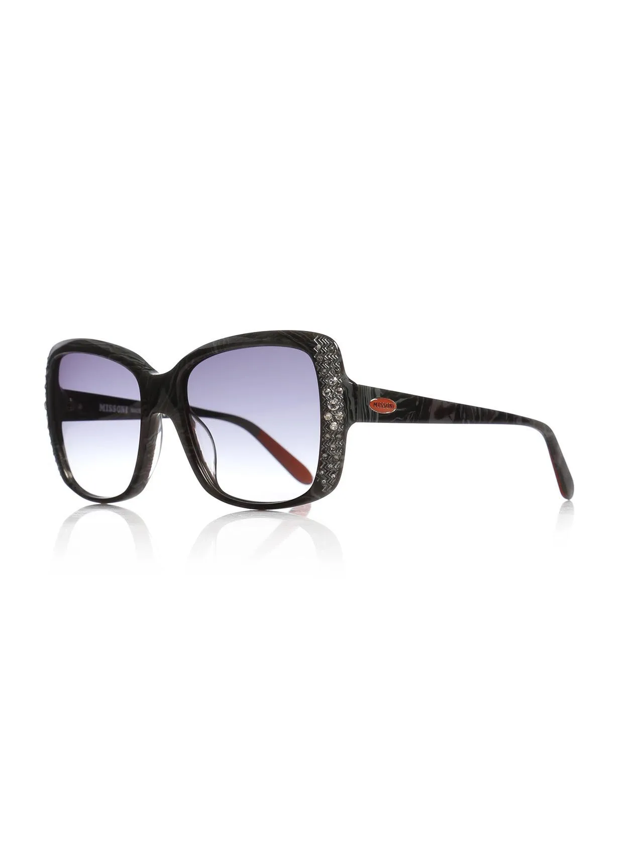 

Women's sunglasses msn 817s 01 bone gray organic square square 56-17-140 missoni