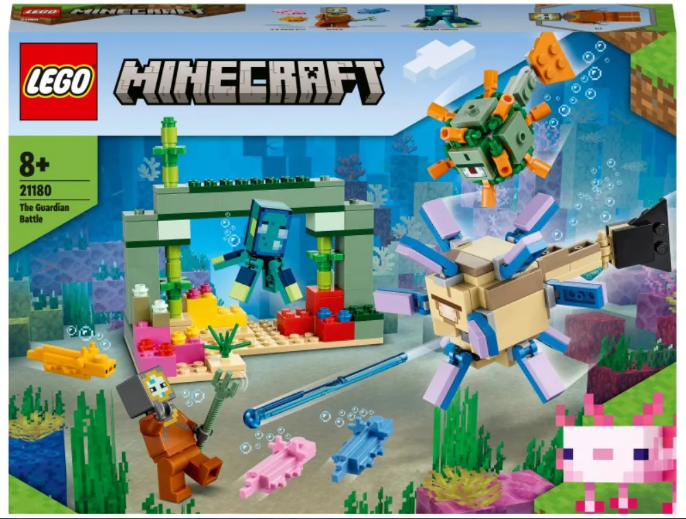 Конструктор LEGO Minecraft 21180 Битва со стражем |
