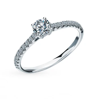 

Gold ring "diamonds of Yakutia" sunlight sample 585