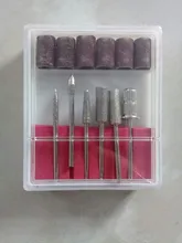 Juego de brocas para uñas, 6 uds., barra de 2,35, banda de lijado de 6,35mm, para máquina de lijado eléctrica profesional, herramientas de manicura y pedicura