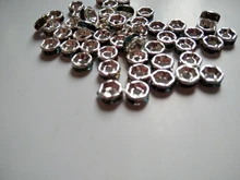 50 Uds 6mm cristal de diamantes de imitación de cristal cuentas espaciadoras sueltas para fabricación de joyería DIY collar de pulsera