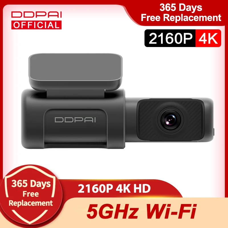 DDPAI Dash Cam мини 5 UHD DVR Android автомобильный Камера 4K с встроенным Wi Fi и GPS 24 часа в сутки