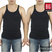 Набор из 2 рубашек Emporium Армани, без рукавов, на каждый день, подтяжки для мужчин, бренд Linnen's, хлопок, 111612 CC722 15935