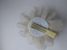 Accesorios de malla para el pelo de niña bebé, grabado de corona 3D, sombrero recién nacido, Tiara, clip de regalo, horquillas, 1 pieza