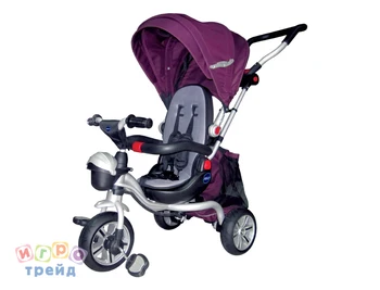 

Three-wheeled bike with control handle, purple neo n1v