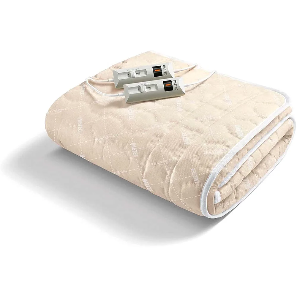 Imetec Relaxy Individual 150 x 90 cm or Double 150 x 137 cm Bed Warmer,  Electro Block Protection System, Quilted Fabric - AliExpress