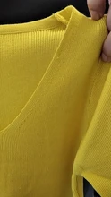 Pullover Sweater V-Neck Solid-Jumper Sexy Women Slim-Tops Spring Knited Half-Sleeve Fashion