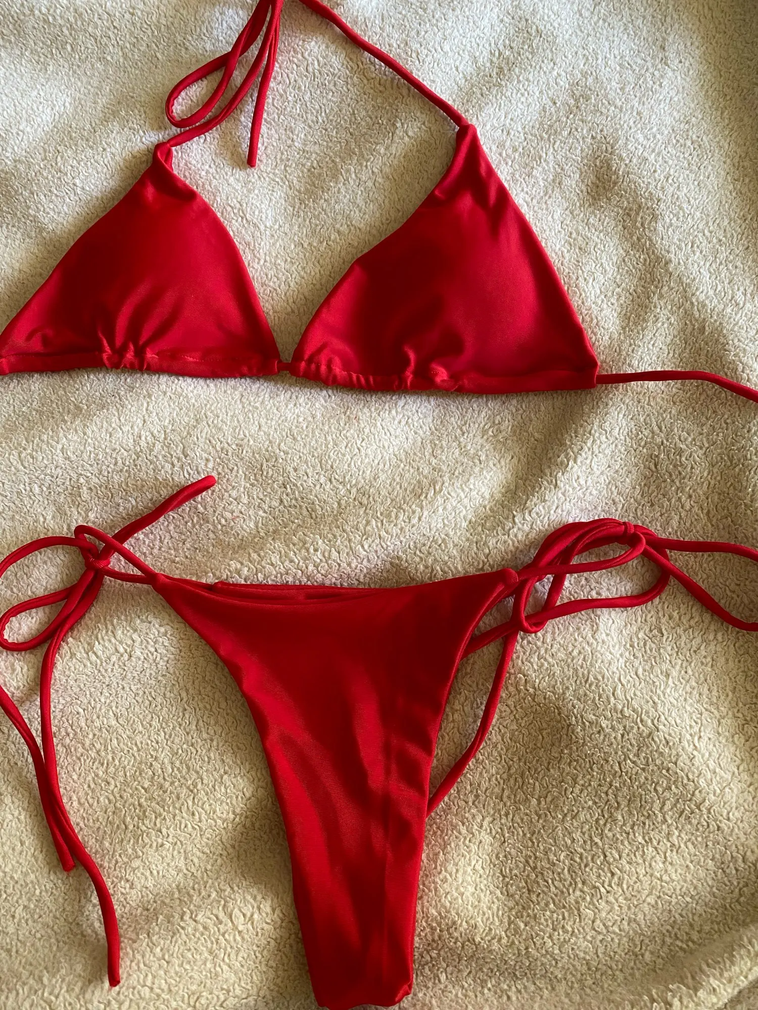 2pcs Sexy Women Summer Swimwear Bikini Set Bra Tie Side G String Thong Beach Triangle Suit Swimsuit Bathing Suit Swimming Suit|Bikini Set|   - AliExpress