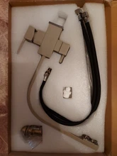 Grifo Purifica el agua para la cocina, rociador de color Beige con filtro de ángulo recto, doble boquilla, CON MEZCLADOR de bronce para fregadero