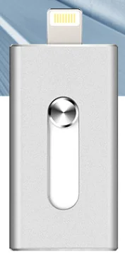 Мобильный телефон iPhone 3,0 OTG USB флеш-накопитель apple iPod мобильный флеш-накопитель USB флэш-диск 128 Гб 64 Гб до 16 ГБ и 32 Гб - Цвет: Серый