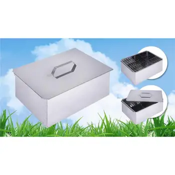

Smokehouse двухъярусная with a tray for collecting fat 380x280x170 (stainless steel 0,8mm) (т-380нс) 6-01-0009