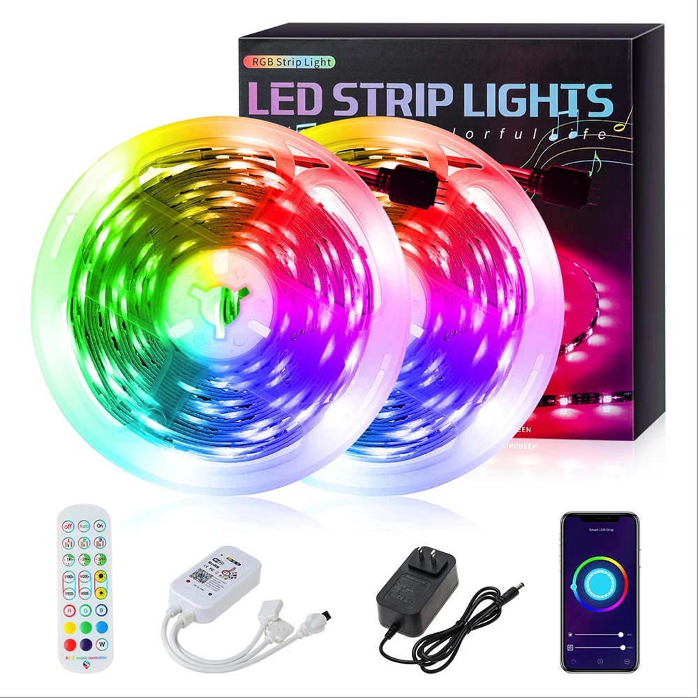 Smart Bluetooth Sync Music LED Remote Controller For 5050 LED RGB Strip Lights 