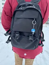 Mochila negra resistente al agua para mujer, bolso escolar grande para chicas adolescentes, bandoleras para estudiantes