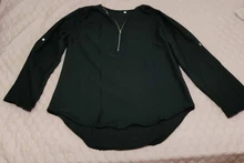 S-5XL blusas camisa blanco Rojo Negro Azul mujeres Sexy ver a través de V de camisas de Cuello medio Casual Tops blusa de talla grande