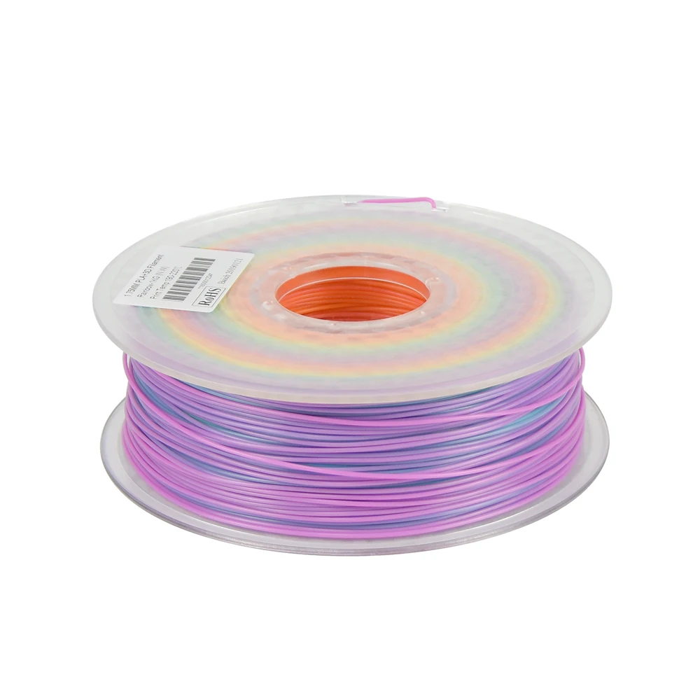 3D нить PLA 1,75 многоцветные градиентные 1 кг пластиковые катушки нити 1,75 3D Принтер Нити impressora 3D filamento
