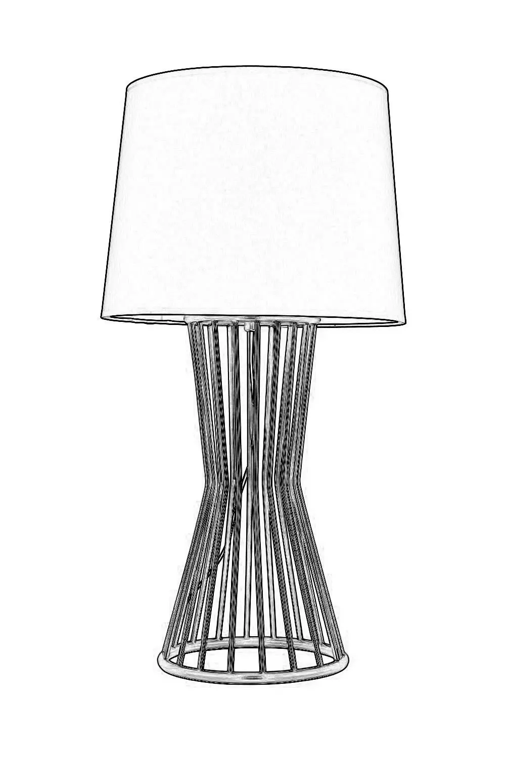 AVONNI HML-9073-1BSA желтая окрашенная настольная лампа, E27, металл, 35 см