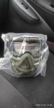 High Strength Paintball Mask or Airsoft Mask with Double Lens Goggle