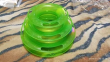 3 Levels Pet Cat Toy Funny Tower Tracks Disc Cat Tracks Toys Training Intelligence Amusement