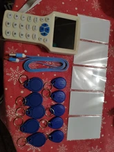 10 Frecuencia de lector de RFID escritor copiadora duplicador IC/identificación con Cable USB para Cable de 125Khz a 13,56 Mhz tarjetas pantalla LCD duplicador
