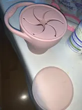 Taza de tentempié de silicona para bebé, contenedor de comida portátil, recipiente para aperitivos, sin BPA, tapa suave de silicona, nuevos colores