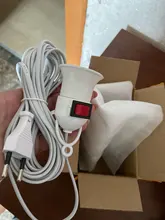 Bases Bulb-Lamp Eu-Plug-Holder-Adapter Power-Cord Converter-On/Off with 4M 8M To 