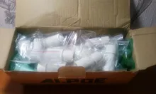 Divisor POE 2 en 1, conector de cableado de red, cabezal de conector RJ45 de tres vías para instalación de cámara de seguridad