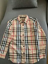 Camisa informal de moda para mujer, camisa de gasa con solapa y manga larga con estampado de labios, a cuadros, nueva de 2020