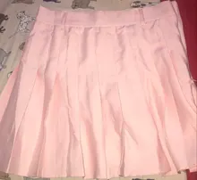 Falda plisada para mujer, falda de cintura alta con forma de corazón, plisado corto, alta calidad, verano 2020