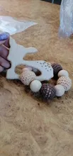 Wooden Toys Bracelet Ring Hedgehog Crafts Crochet-Beads Baby Teether Lets-Make Engraved
