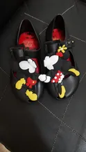 Mini zapatos de gelatina de Mickey para niñas, sandalias de dibujos animados, cabeza de Mickey, Minnie, Melissa