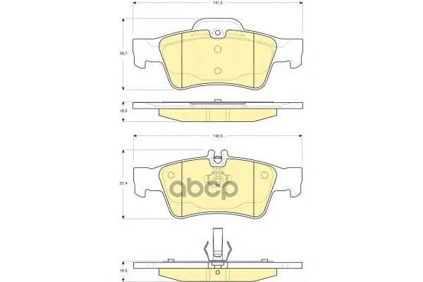 Колодки Тормозные Mercedes-Benz W211/W212/W220/W221/R230 Задние Girling 6115462 Girling арт. 6115462