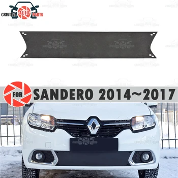 

Winter radiator cap for Renault Sandero 2014~2017 plastic ABS embossed cover bumper car styling accessories decoration