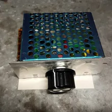 AC 220V 4000W SCR regulador de voltaje oscurecimiento reguladores controlador de velocidad del Motor termostato electrónico módulo regulador de voltaje