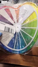 Nueva tabla de tinta de rueda de mezcla de Color de diseño de tarjeta de papel profesional guía círculo Central gira pigmento de uñas de tatuaje