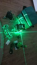 Kaitian-trípode de Nivel láser verde 4D, 16 líneas, autonivelante, Vertical, Horizontal, potente, soporte 360, verde, 3D