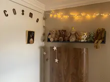 Letras de nogal negro de estilo nórdico, letras decorativas, decoración de pared, bricolaje, alfabeto de madera