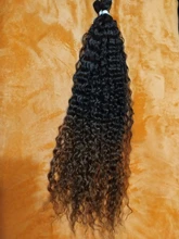 Anjo Plus RYLAI-extensiones de pelo rizado mechones, pelo sintético, 300g, para cabeza completa, 26-30 pulgadas, negro, marrón, degradado