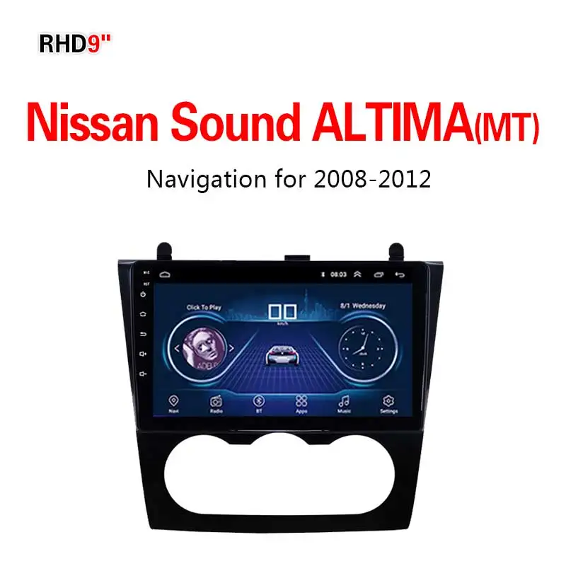 Lionet gps навигация для автомобиля Nissan Sound Altima(MT) 2008-2012 9 дюймов rn10x - Размер экрана, дюймов: WIFI 1G16G