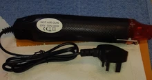 Pistola de calor de 230V, herramienta eléctrica de aire caliente de 300W, pistola de temperatura con soporte de asiento de plástico retráctil