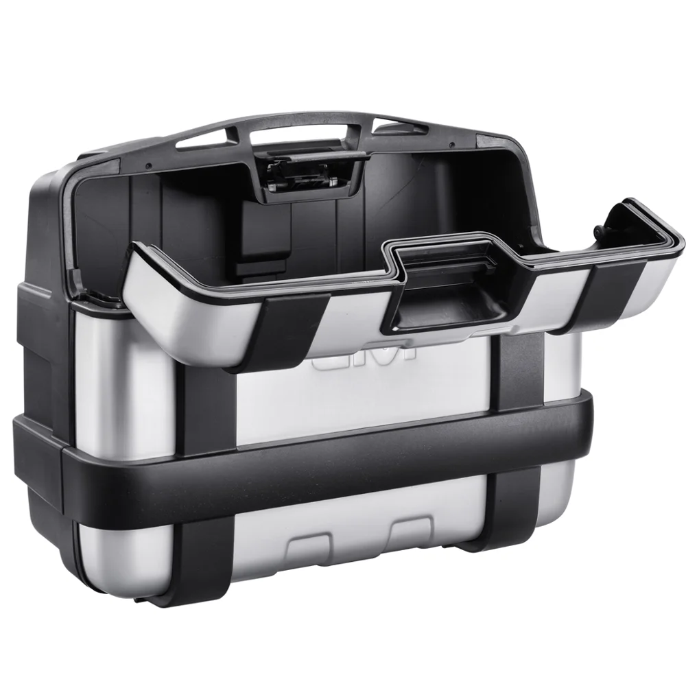 Givi Trk33N - Trekker 33-Tronco Monokey Con Coperchio In Alluminio Carico Massimo 10Kg. Valigia Moto. Zaino Moto/Borse Laterali