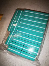 Mini bloques de doble cara para limas de uñas, esponja colorida, tira de tope de lijado, herramientas de manicura de pulido, 10/25/50 Uds. Por lote