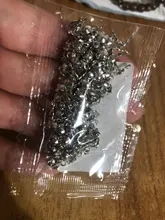 Lote de conectores de cadena de bolas Calotte de 4x7mm, componentes de conectores para joyería DIY, 100 unids/lote