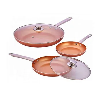 

Set 3 pans Cooper Pan with 2 tops