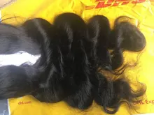 FEELME-pelucas de cabello humano con flequillo para mujeres negras, cabello Natural brasileño ondulado, con flequillo, Remy, pelucas con flequillo