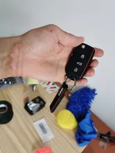 GTI Label Strips Shape SOFT RUBBER KEYCHAIN KEYRING KEY CHAIN KEY RING for GTI