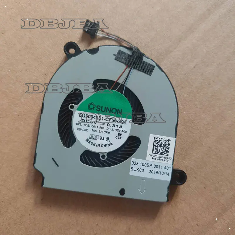 

Cooling Fan For EG50040S1-CF50-S9A DC5V 0.31A DP/N 0KC1WR 023.100EP.0011 A01 4PIN